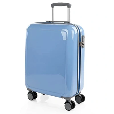 Abbildung von ITACA Leicht Koffer Set Polycarbonat Reisekoffer für Flugreisen Dauerhaft Hartschalenkoffer Kofferset Hartschale mit TSA Kombinationsschloss Robuster und Leichter Reisekofferset, Blau