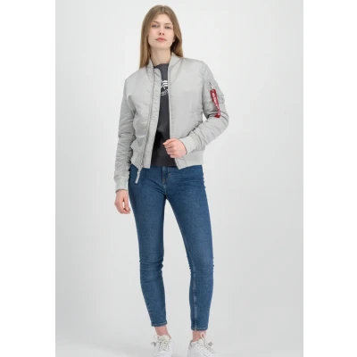 Abbildung von Alpha Industries MA1 VF 59 WMN Bomberjacke, Damen, Größe: Small, Pastel grey
