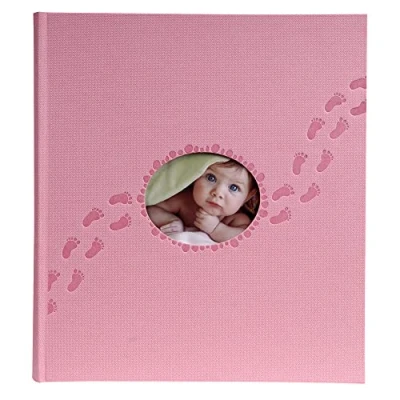 Abbildung von Exacompta 12202E Premium Fotoalbum Piloo mit 60 Seiten, perfekt für Ihre Baby und Kinderfotos zum selbstgestalten Fotobuch rosa