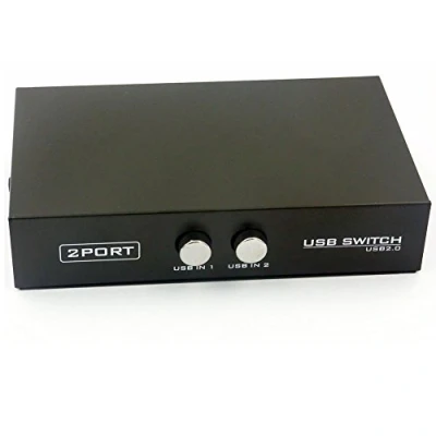 Abbildung von SIENOC 2 Port Fach USB 2.0 Sharing Switch Umschalter Schaltkasten Box Hub für PC Computer Scanner Drucker OVP (2 Switch)
