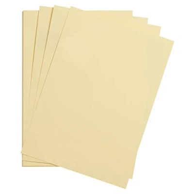 Abbildung von Clairefontaine 975273C Packung mit 25 Bastelkartons Maya, 185g, DIN A4, 21 x 29,7cm, 1 Pack, chamois