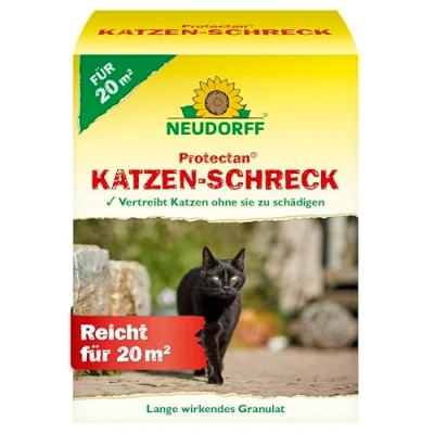 Abbildung von Neudorff Vergrämungsmittel Protectan Katzen Schreck 200 g für 20m², Anwendungsfertiges Fernhaltemittel vertreibt wirkungsvoll, ohne sie zu schädigen, mit Duftstoffen, wie auch in der Natur vorkommen