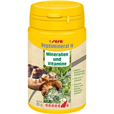 Abbildung von sera Reptimineral H 100 ml (85 g) Das Plus an Mineralien und Vitaminen für Herbivore, Landschildkröten Futter