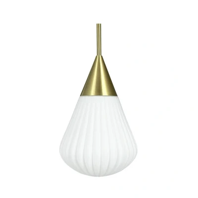 Abbildung von Dyberg Larsen Ballon Pendelleuchte Small Opal/Messing DybergLarsen