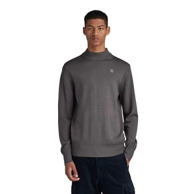 Abbildung von G Star Premium CORE MOCK Strickpullover, Herren, Größe: XXL, Rabbit