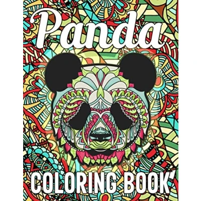 Abbildung von Panda Coloring Book: 40 Stress Relieving Funny Mandala Pages for Adults Relaxation