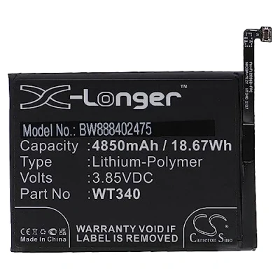 Abbildung von vhbw Akku kompatibel mit Nokia CN110, G10, G20 Handy Smartphone Telefon (4850mAh, 3,85V, Li Polymer)
