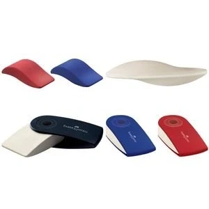 Abbildung von FABER CASTELL Kunststoff Radierer &quot;SLEEVE MINI&quot;, rot / blau VE=