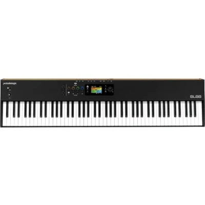 Abbildung von STUDIOLOGIC SL88 MK2 Master Keyboard 88 gewichtete Tasten Keybed TP/110 Premium Hammer Action MIDI 2.0 UX Logic integrierte Audio Schnittstelle