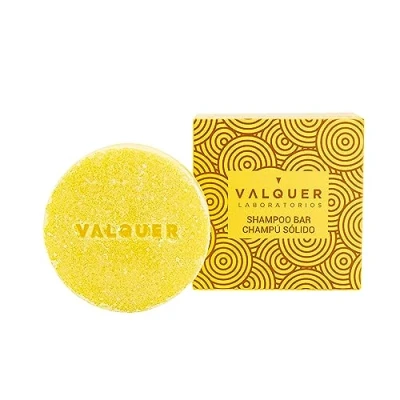 Abbildung von Valquer Laboratorios Solid Shampoo Exotic Acid (Extrakt aus Zitrone und Papaya), reinigend, ohne Seife, Kunststoffe, vegan, natürlich, 50 Gramm