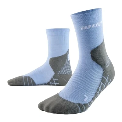 Abbildung von CEP Compression Hiking MID CUT Socken, Herren, Größe: 42 44, Light blue