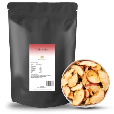 Abbildung von Sultan’s Palace Knusprige Apfelchips 1000g Deutscher Jonagold Idealer Snack Vegan Glutenfrei Ungeschwefelt 100% Natürlicher Fruchtsnack für Kinder &amp; Erwachsene