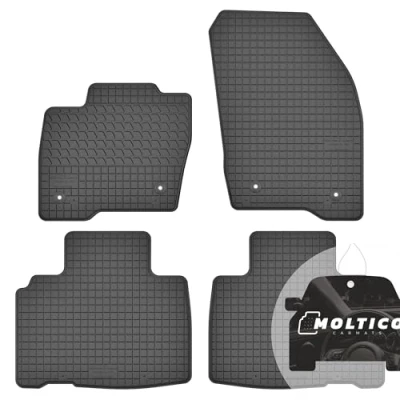 Abbildung von moto MOLTICO Gummi Automatten Gummimatten Passgenau 4 teilig Set Allwetter Fussmatten Auto passend für Ford Edge II (20162021)