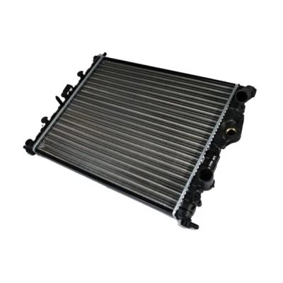 Abbildung von THERMOTEC D7R003TT Kühler, Motorkühlung 430 349 23 Schaltgetriebe Kühlrippen mechanisch gefügt RENAULT: Kangoo I, CLIO 2, I Rapid