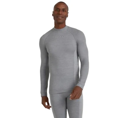 Abbildung von Falke Langarmshirt, Herren, Größe: Medium, Grey heather