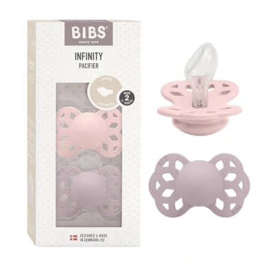 Abbildung von BIBS Infinity Schnuller 2er Pack Silikon Größe 2 Anatomisch, Blossom/Dusky Lilac