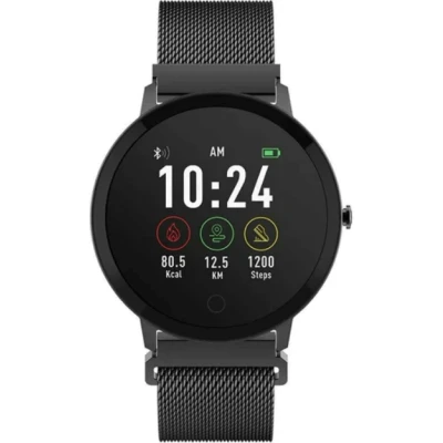 Abbildung von FOREVER Smartwatch ForeVive SB 320, Armbanduhr im klassischen Uhrendesign, Fittnestracker mit Bluetooth, Pulsmesser, Schlafanalyse, Fitness Tracker Wasserdicht IP67, Active Watch Schwarz (Black)