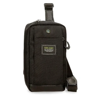 Abbildung von Pepe Jeans Leighton Gepäcktasche für Herren, Schwarz, Talla única, Umhängetasche