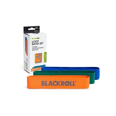 Abbildung von BLACKROLL® Loop Band Set (3er), Fitnessband für funktionales Training, hautfreundliche Trainingsbänder in 3 Stärken: leicht (orange), mittel (grün) &amp; stark (blau), Made Germany