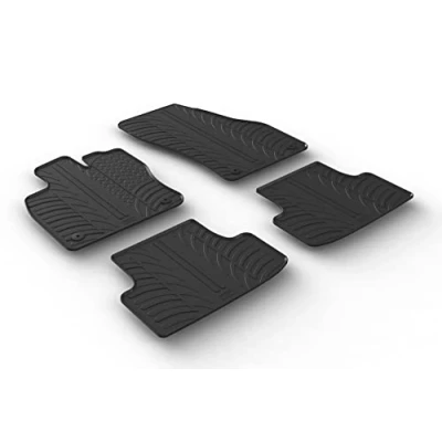 Abbildung von Gledring 0313 Fußmattensatz Gummi vorne und hinten 4 schwarz 750mm 550mm SEAT: Ateca