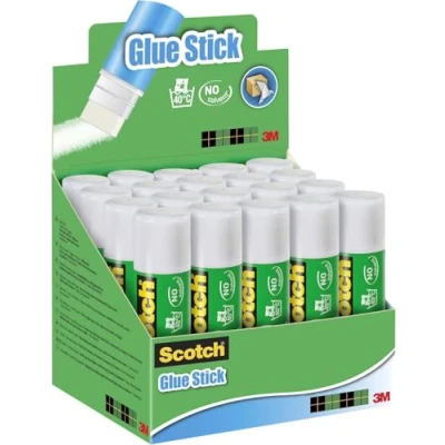 Abbildung von Scotch Permanent Klebestift 1 Packung mit 20 Klebesticks ohne Lösungsmittel 21g pro Stick Mehrzweck für zu Hause, in der Schule oder im Büro