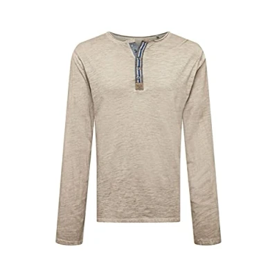 Abbildung von Key Largo Casual Stadium Button T Shirt, Sand (1005), M