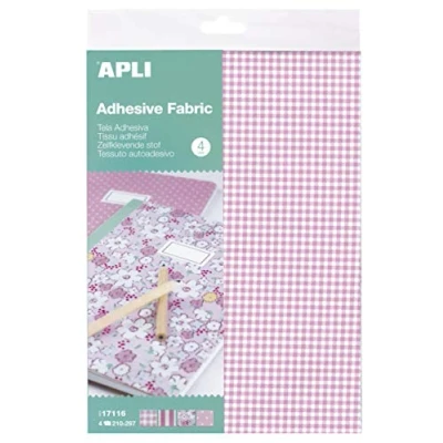 Abbildung von APLI Kids 17116 Klebefolie, Rosa, 4 Blatt, Einheitsgröße