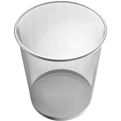 Abbildung von Helit Papierkorb Mesh Metall 23l silber