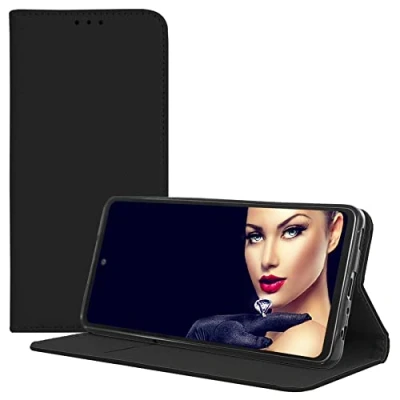 Abbildung von mtb more energy® Klapphülle Smart Magnet kompatibel mit Samsung Galaxy M15 5G Schwarz Bookstyle Klapp Cover Wallet Case