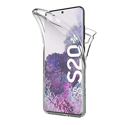 Abbildung von AICEK Hülle Compatible Samsung Galaxy S20 Plus/Galaxy S20+ 360Full Body Transparent Silikon Schutzhülle für Plus Case Durchsichtige TPU Bumper Handyhülle (6,7 Zoll)