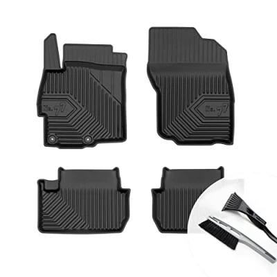 Abbildung von moto MOLTICO Gummimatten Auto Fußmatten mit Rand Gummi Automatten 4 teilig Set passend für Mitsubishi Lancer VIII 2007 2016