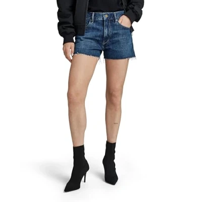 Abbildung von G STAR Raw Damen True Shorts Edge , Blau (worn in sentry blue D24376 D577 G334), 27