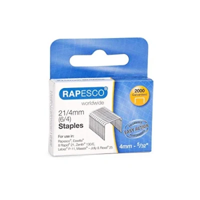 Abbildung von Rapesco 1367 21/4mm verzinkte Heftklammern, 2000 Stück