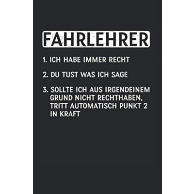 Abbildung von Fahrlehrer: Din A5 Liniertes Heft (Liniert) Für Fahrlehrer Notizbuch Tagebuch Planer Fahrschule Fahrprüfung Notiz Buch Geschenk Fahrschüler Fahrschulen Notebook