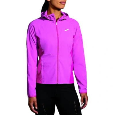 Abbildung von Brooks Canopy Jacket Laufjacke, Damen, Größe: 36, Frosted mauve
