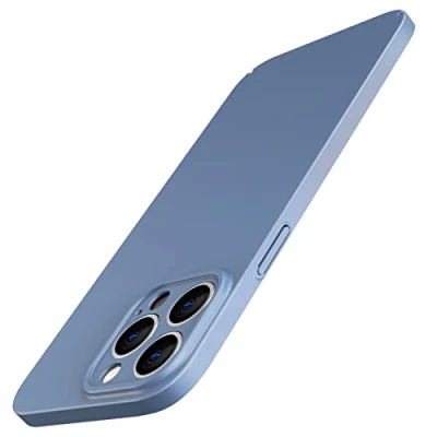 Abbildung von JETech Aufgerüstet Dünn (0,85 mm Dünn) Hülle für iPhone 14 Pro 6,1 Zoll, Kameraschutz Vollständiger Schutz, Ultradünn Leichtes Handyhülle Mattes Hartes PC Schutzhülle (Sierrablau)
