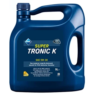 Abbildung von Aral Supertronic K 5W 30 5l Motoröl 15DBCF VOLKSWAGEN: Tiguan I, Golf 5 Schrägheck, 4 AUDI: A8 D4, Q5, A6 C7 Limousine