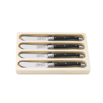 Abbildung von Laguiole Style de Vie Buttermesser 4 Stück schwarz