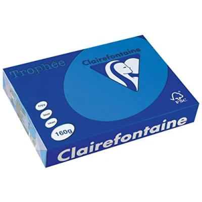 Abbildung von 4 x Clairefontaine Kopierpapier Trophee A4 160g/qm VE=250 Blatt karibi