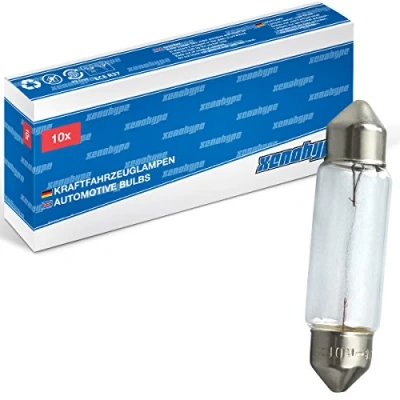 Abbildung von XENOHYPE 10x Premium Soffitte 12V 10W C10W SV8,5 43mm Kofferraum Handschuhfach