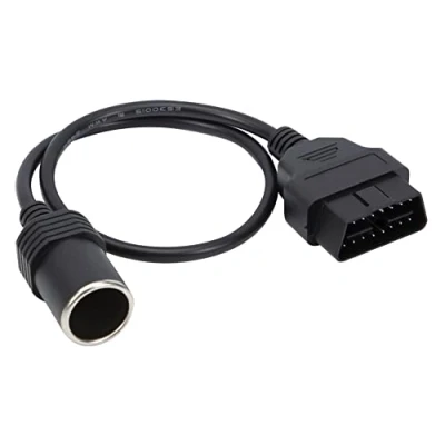Abbildung von KASturbo OBD2 zu Zigarettenanzünder Buchse Adapter Stecker 16 Pin 18AWG Auto Verlängerung Netzteil Kabel