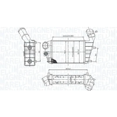 Abbildung von MAGNETI MARELLI 351319204460 Ladeluftkühler ALFA ROMEO: 147