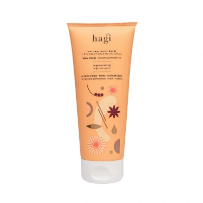 Abbildung von Hagi Natural Spicy Orange Körperlotion, Bodylotion Regeneriert die Haut, mit Bio Orange, Haut pH Wert, Natürliche Inhaltsstoffe, Honig, Sanddorn, Haferprotein Sheabutter 200 ml