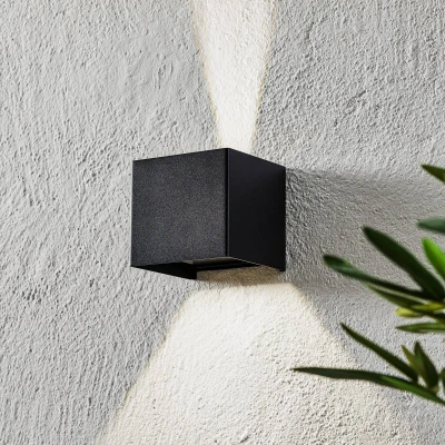 Abbildung von Fischer &amp; Honsel Wandleuchte Wall 2x LED 3,0 Watt, schwarz, IP44, 30259, 11 x 10 cm (LxBxH), 540 lm, 3000 K