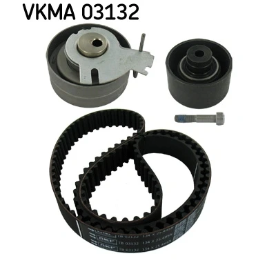 Abbildung von SKF VKMA 03132 Zahnriemensatz 134 mit abgerundetem Zahnprofil PEUGEOT: 206 Schrägheck, 307 CC, CITROËN: Berlingo II