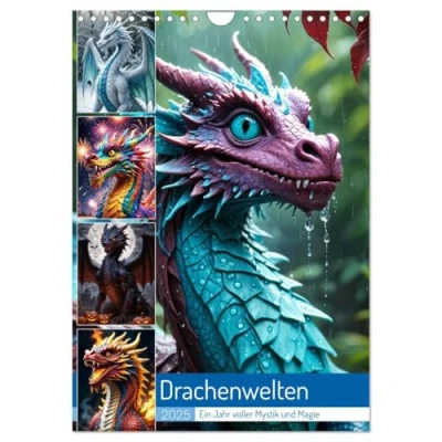 Abbildung von Drachenwelten Ein Jahr voller Mystik und Magie (Wandkalender 2025 DIN A4 hoch), CALVENDO Monatskalender: Die faszinierenden Welten der Drachen in ... vereint (CALVENDO Kunst)