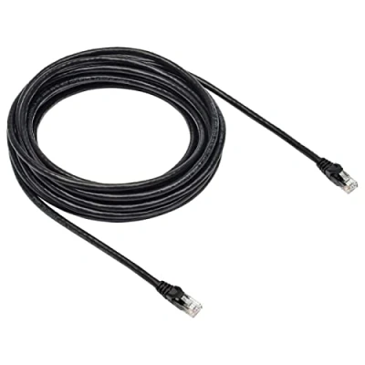 Abbildung von Amazon Basics RJ45 Cat 6 Gigabit Ethernet Patch Internetkabel, 7,6 m, Schwarz