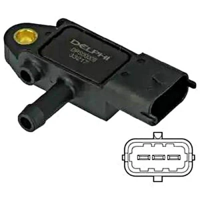 Abbildung von DELPHI DPS00009 Sensor, Abgasdruck OPEL: Zafira B, Vectra C Caravan, CC, SAAB: 9 3 Kombi, 5 Limousine