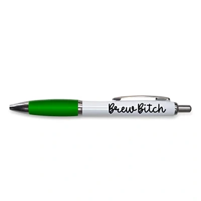 Abbildung von Tongue in Peach Lustiges Geschenk für Kugelschreiber, Arbeitskollegen, Abschiedsgeschenk, Brew B, Joke Stationary PP35