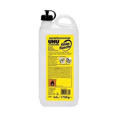 Abbildung von 5 x Uhu Alleskleber Flinke Flasche Nachfüllflasche 1750g